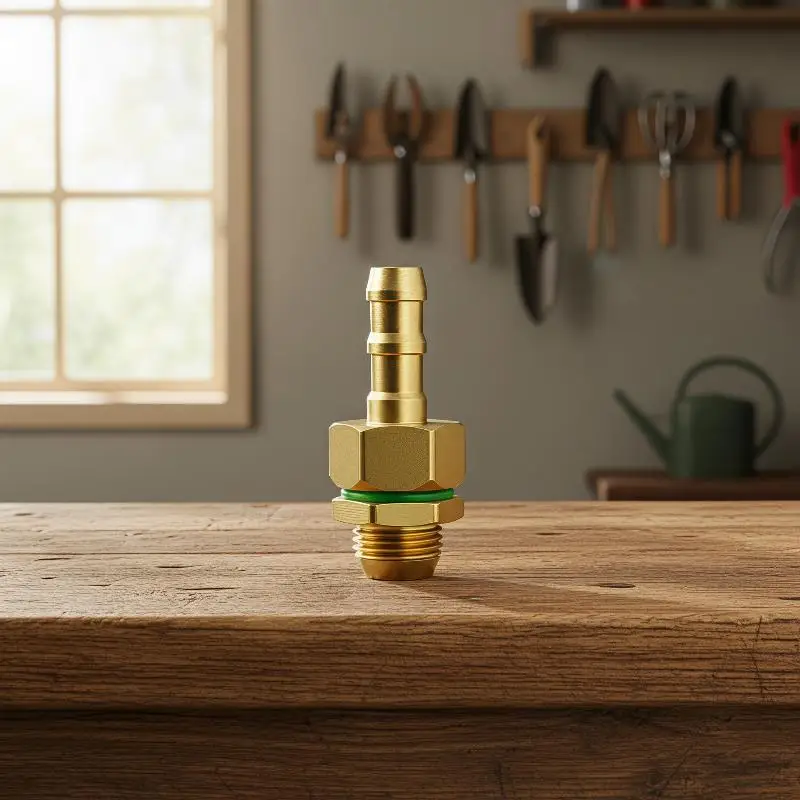 Brass Quick Connect Hose Fittings Leak Proof Corrosion Resistant Heavy Duty for Garden Boat Washing Use