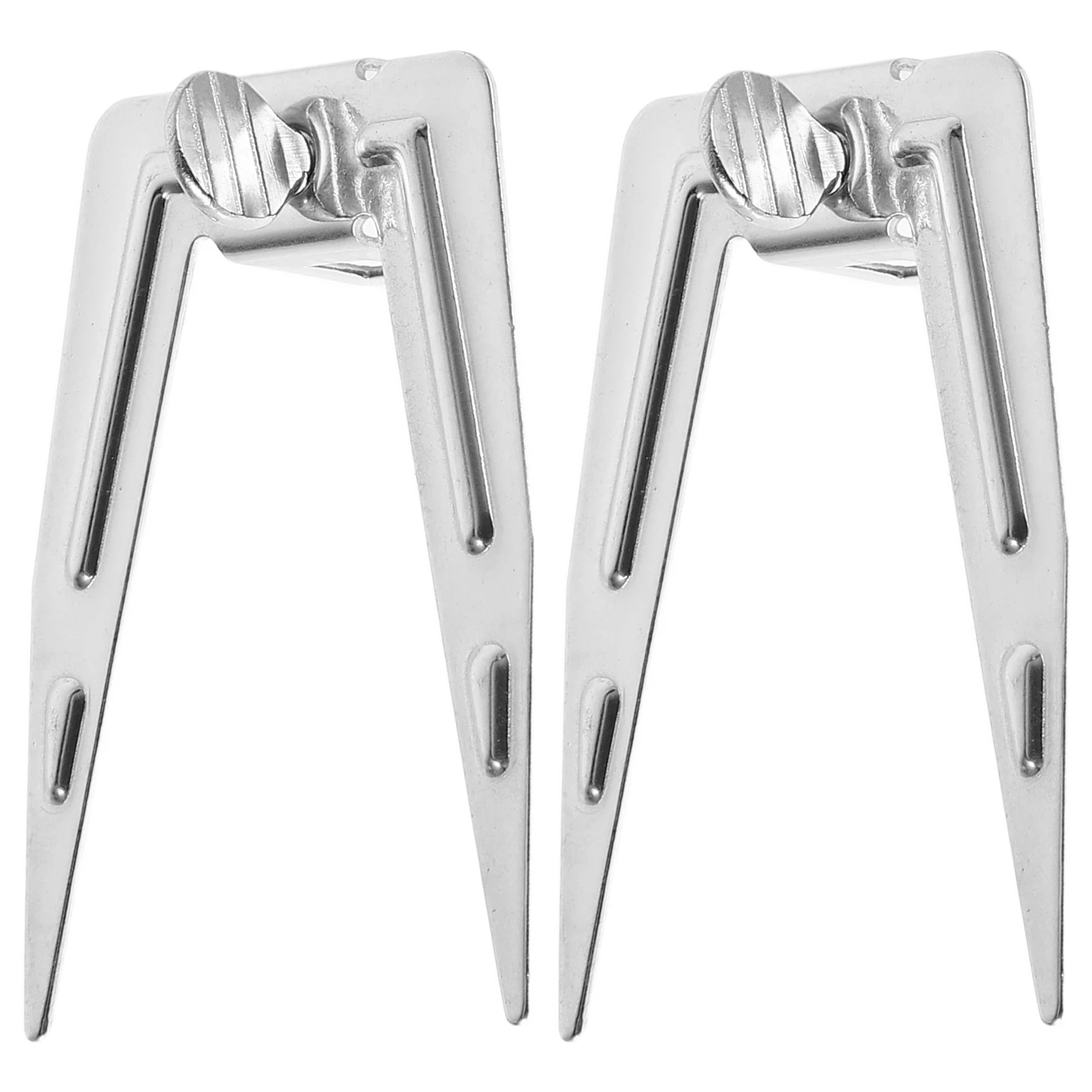 

2 Pcs Barbecue Fork Grill Bbq Air Fryer Roast Grilling Chicken Cooking Stainless Steel Rotisserie Forks Meat