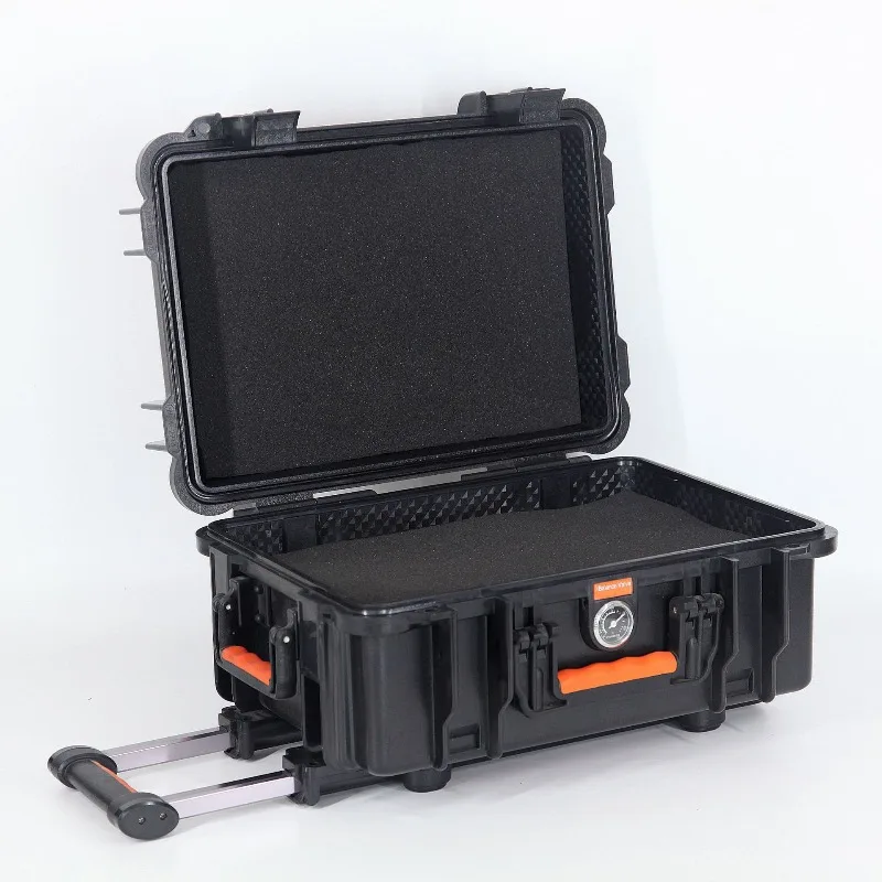 Large Tool Box with Wheels Hard Case Toolbox Portable Trolley Tool Bag Wheeled Safety Instrument Case Storage Box Tool Case
