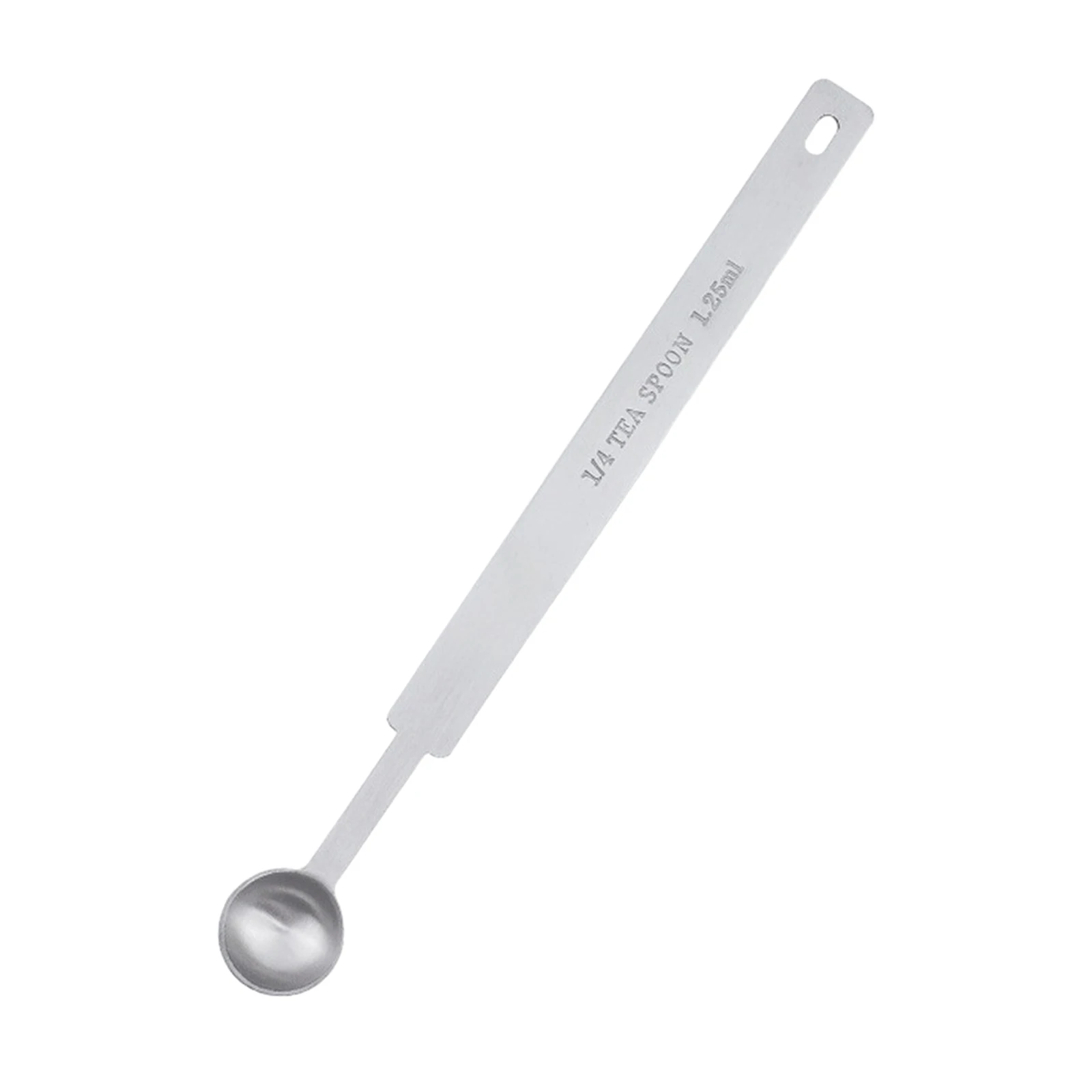 2.5/3.75/5/7.5/10ML Measuring Spoon Long Handle Stainless Steel Thicken Blending Coffee Powdered Milk Tablespoon Kitchen Gadgets