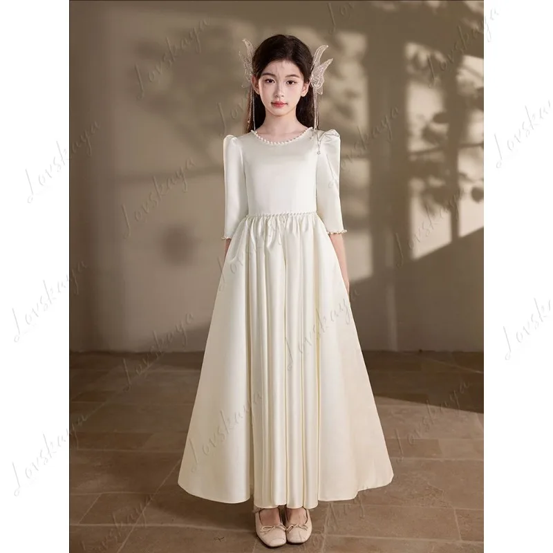 

Платье для выступлений на фортепиано для девочек, платье принцессы для благородных девочек, официальное платье хозяйки, платье для выступления виолончели