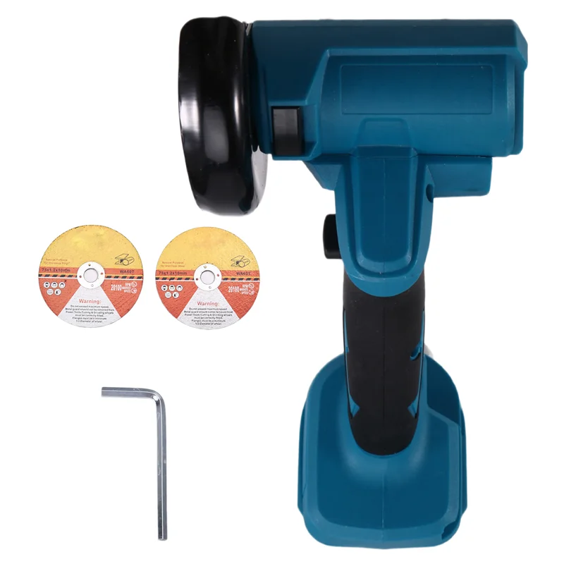 AT02-Cordless 3-Inch Mini Angle Grinder And Polishing Machine, Comes With 2 Cutting Discs, For  18V Battery