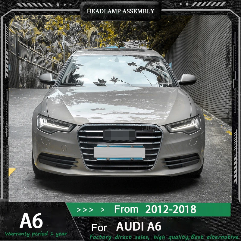 

Car Accessories Head Lamp For Audi A6 Headlights 2012-2018 A6L C7 Upgrade LED Headlight DRL Dynamic Singal High Low Beam