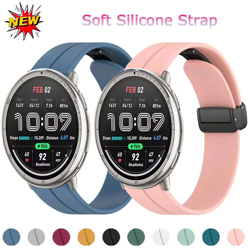 

Soft Silicone Strap for Amazfit Active 2/GTS3 2e/Bip Sport Comfortable Bracelet Wristband Amazfit Active 2 Watchband Accessories