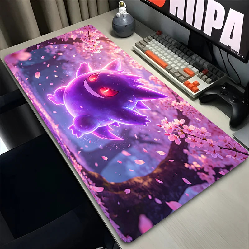 

Popular Mousepad Anime Pokemon E-sports Players Computer Gamer Mouse Pad sakura Gengar Rubber with Locking Edge Gaming Mouse Mat