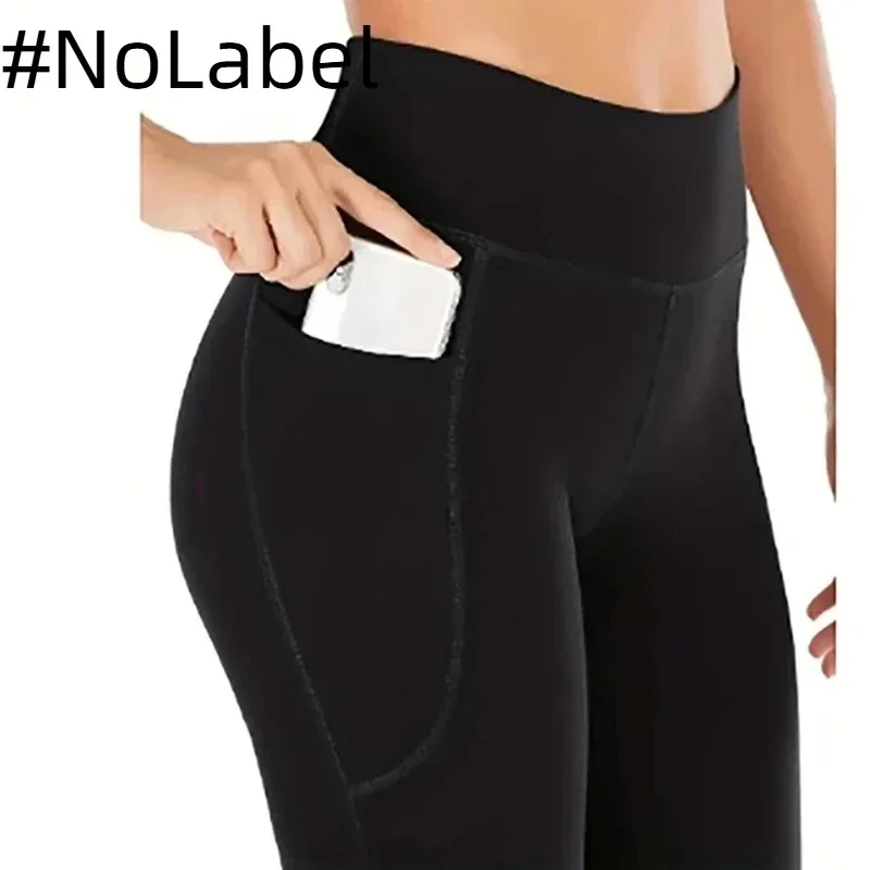 NoneLabelCollection Uitlopende broek Veelzijdige hoge taille Heuplift Vloerdragende Slim Fit Elegante wijde pijpen Lange broek Dames