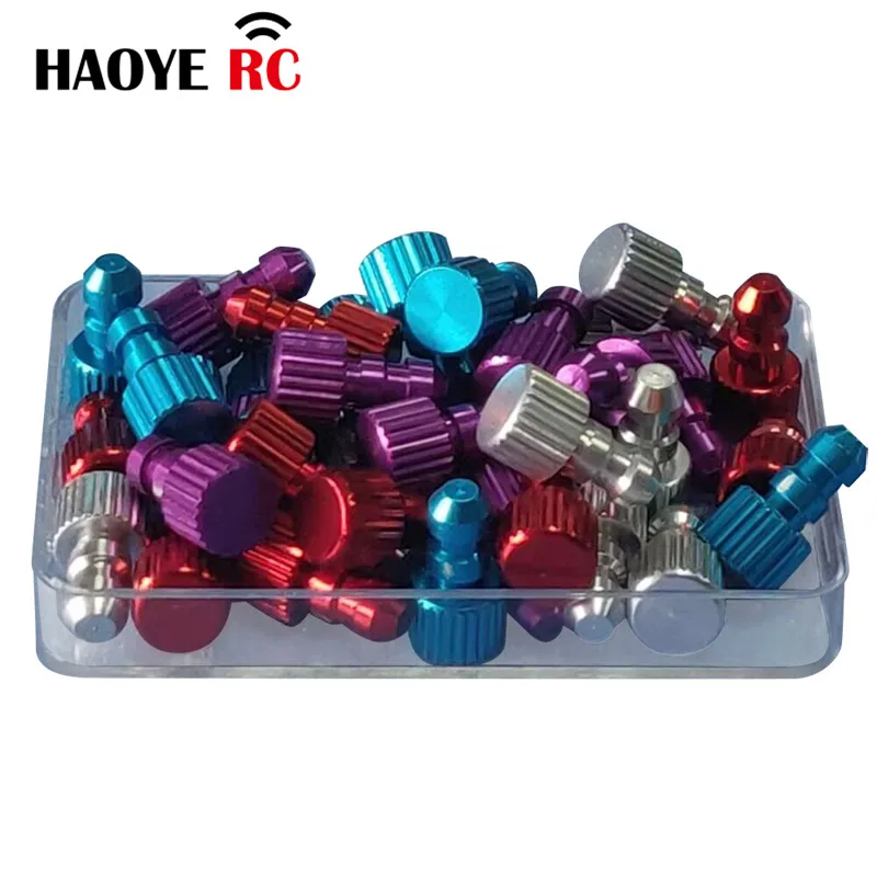 Haoye 2 Pcs Fuel Filler Pipe D4.5 Tube Stopper Dot Line Plugs For DIY RC Gasoline Jet Boats 3mm Tubing Parts Four Colors
