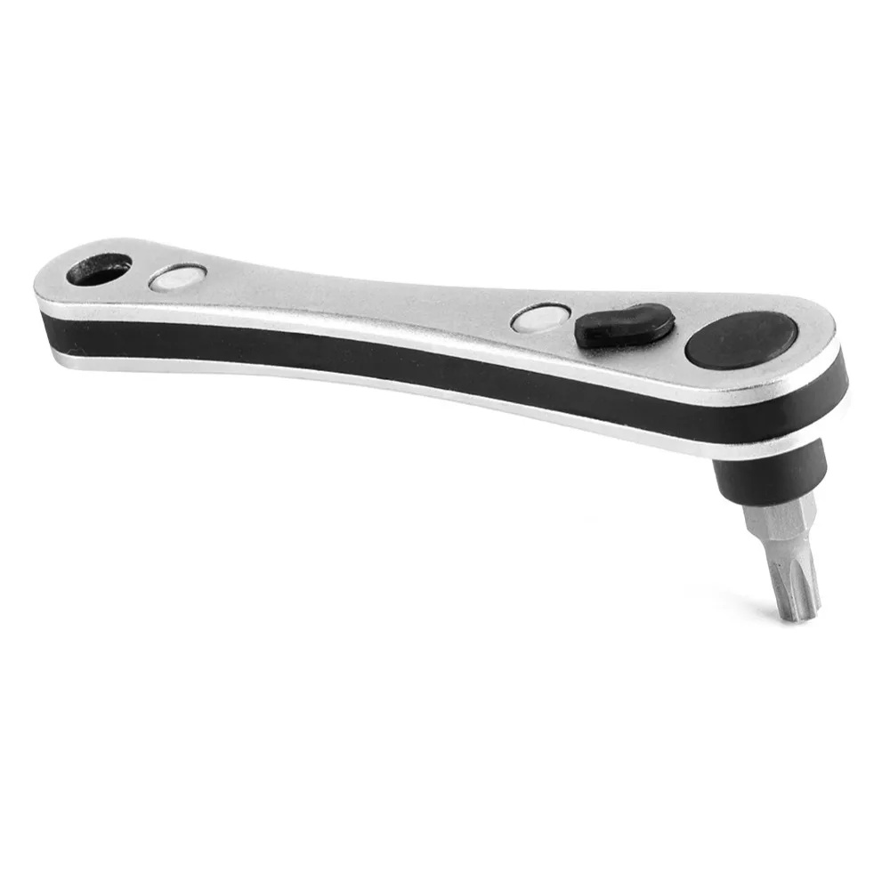 18PCS 1/4in Size Ratchet Wrench Set Multifunctional Storage Box Included Multifunction Car Tool Universal Driver Bits Set