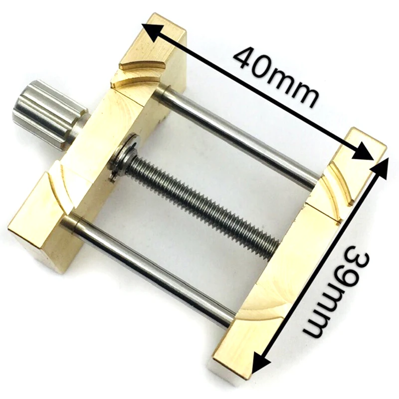 Support de Mouvement de Montre en Laiton, Base de macro Multifonction pour Horloger, Pince de Montre, Outils de Réparation, 2 Pièces