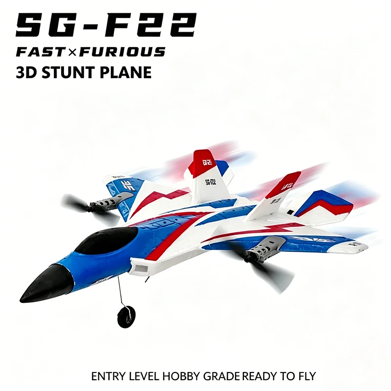 SG-F22 BM16 RC Stunt-Flugzeug 2,4G Ferngesteuertes Gleiter-Modell Ungehindertes Gyroskop Stabiler Flug Schaumstoff-Spielzeug Geschenk