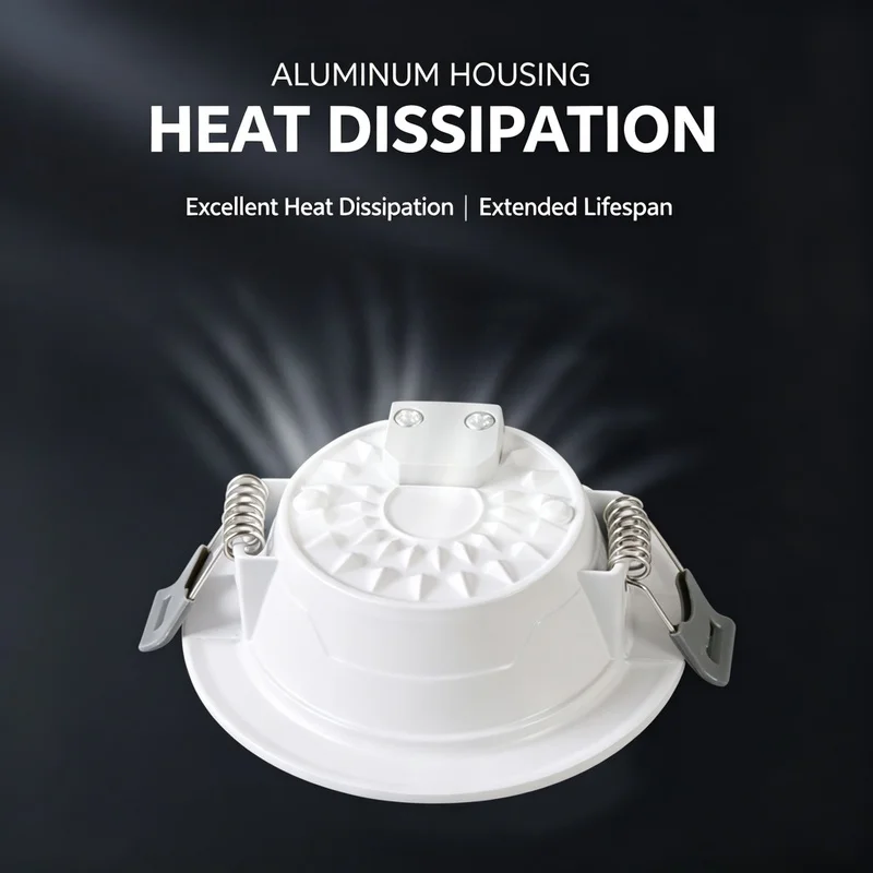 Embedded ceiling lamp, ultra-thin all-aluminum anti-glare, for living room, bedroom, hallway, commercial showroom lamp