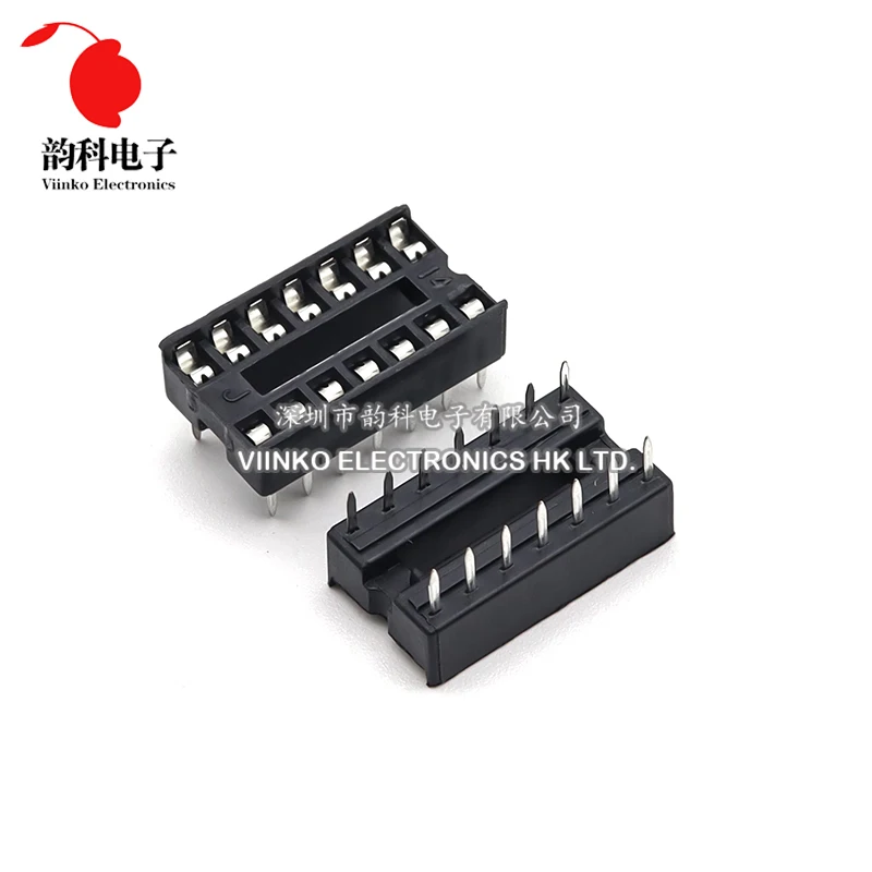 200PCS IC Sockets DIP6 DIP8 DIP14 DIP16 DIP18 DIP20 DIP28 DIP40 pins Connector DIP Socket 6 8 14 16 18 20 24 28 40 pin