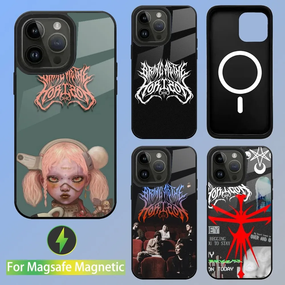 

BMTH B-Bring Me The H-Horizons Phone Case For iPhone 15,14,13,12,11,Plus,Pro,Max Mini Magsafe Magnetic Wireless Charging