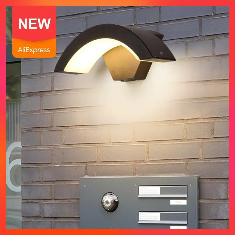 

Outdoor waterproof LED wall lamp outdoor courtyard garden villa landscape wall lamp body induction wall lamp Modern wall light