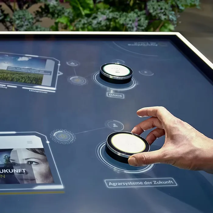 Object Recognition Table Screens Interactive Tangible 3D Tabletop Touch System 3D Exhibition Display for Museums Virtual Tour
