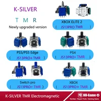 Joystick electromagnético k-plateado TMR para PS4, PS5, mando 3D analógico de repuesto para controlador XBOX NS, 10/20 piezas
