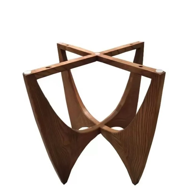 Black Walnut Solid Wood Leg for Dining Table New Fashion Design Table Base Can Be Customized 679*479*562mm