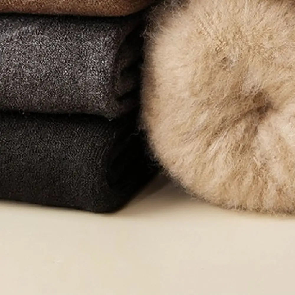 Fleece Lined Over The Knee Socks Winter Thick Warm Long Stockings Women Comfortable Thigh High Hosiery Soft Elastic Leg Wear