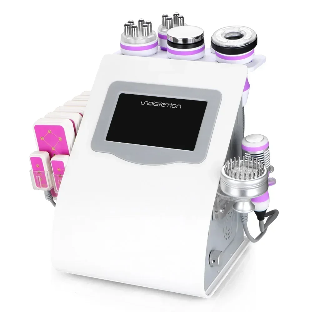 Multifunctional 40k radio frequency lipo body slimming fat ultrasonic facial massager cavitation machine