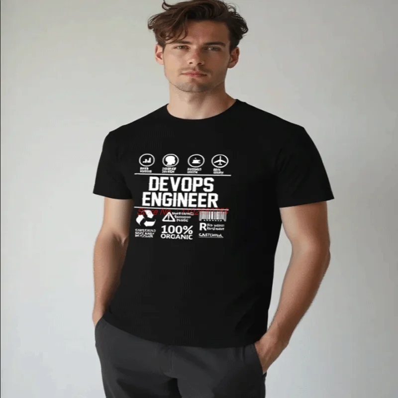 Funny Devops Engineer Always On Fire Graphic T Shirts Summer Cotton Streetwear Short Sleeve Birthday Gifts Mens Print T Shirt
