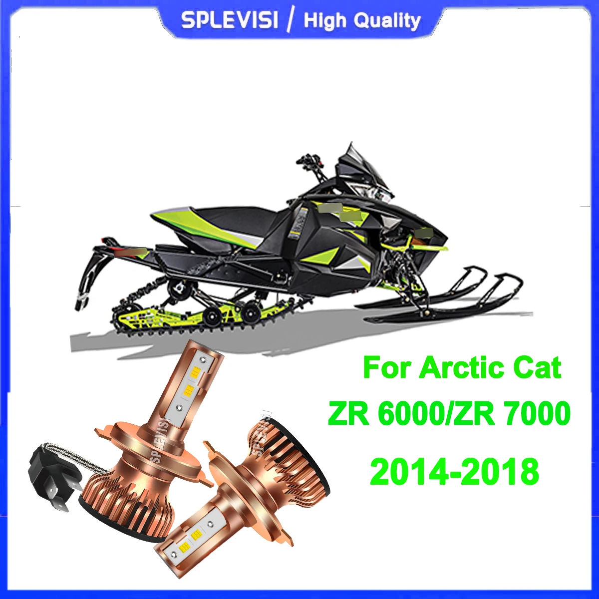 

H4 HS1 led headlight bulbs -enhancing safety for everyone on the road For Arctic Cat ZR 6000 / ZR 7000 2014 2015 2016 2017 2018