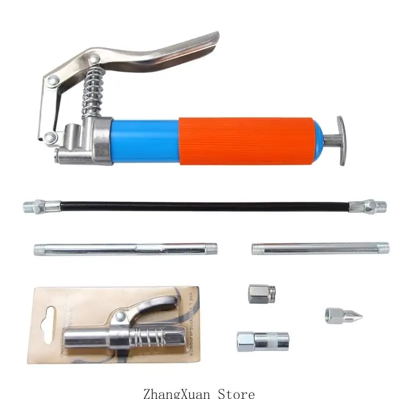 Lightweight Manual Grease Guns Set For Car Garage And Workshop Use Featuring Ergonomic Handle Design 3XUF