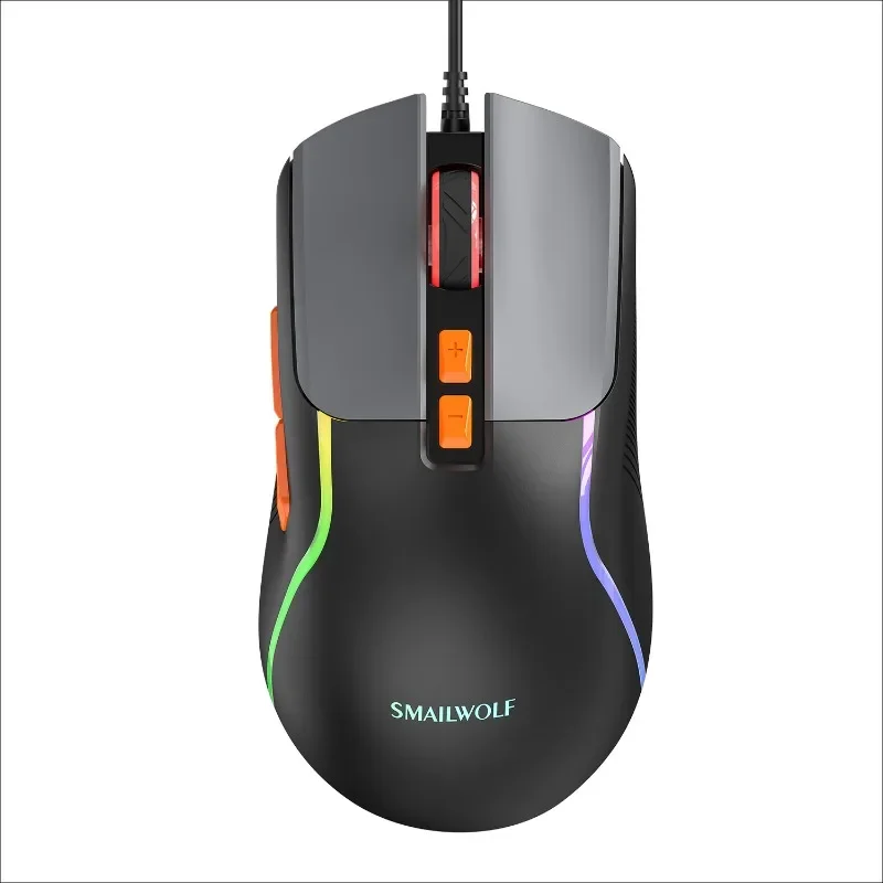 

M18 RGB Wired Gaming Mouse with Colorful Backlight Ergonomic Design for PC Desktop Laptop Office and Gaming Enthusiasts