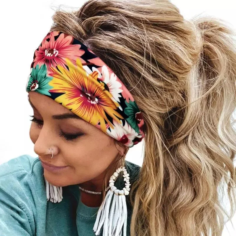 

Women Headband Color Elastic Hair Bands Yoga Hairband Fashion Makeup Hair Hoop Vintag Headwrap Hair Accessories