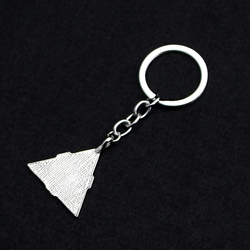 Games Identity V Clue Pieces Keychain for Men Women Silver Bronze Color Triangle Keyring Pendant Cosplay Jewelry Accessories