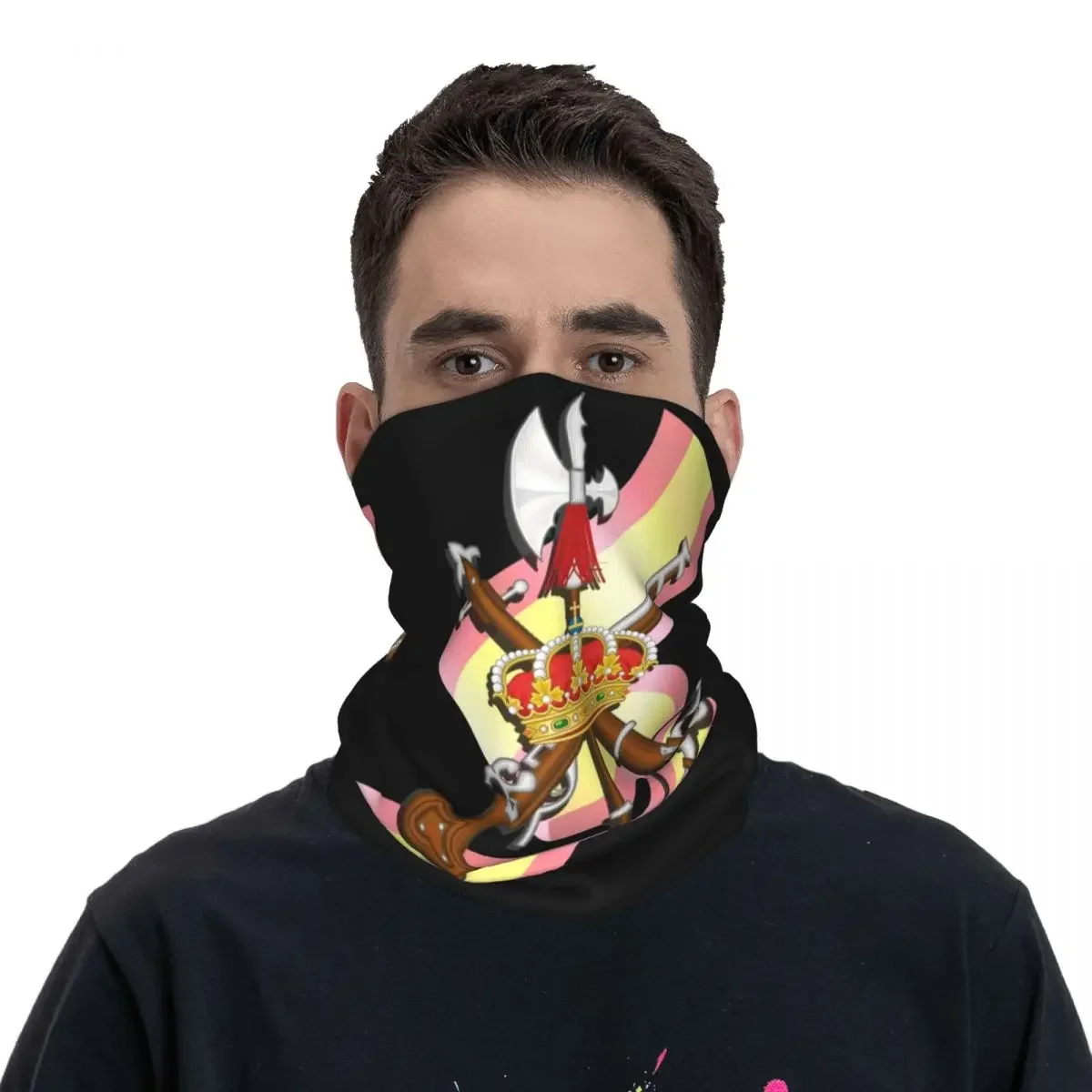 Spanish Legion Mask Scarf Merch Neck Cover Spain Army Bandana Scarf Cool Cycling Balaclava Unisex Windproof