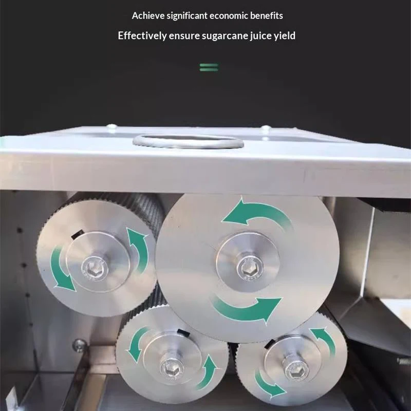 4 Roller Sugarcane Juice Extractor Stainless Steel Sugar Cane Sugarcane Juicer Extracting Processing Machine