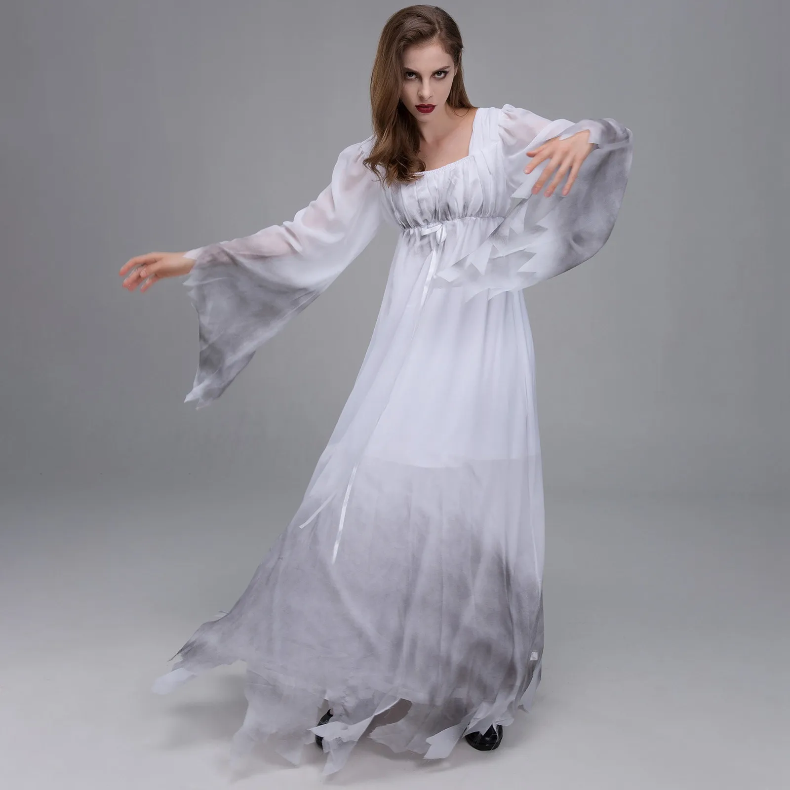 2024 nuovo Halloween spaventoso abito da sposa fantasma strega costumi Cosplay per le donne abiti medievali gotici abbigliamento vampiro Horror