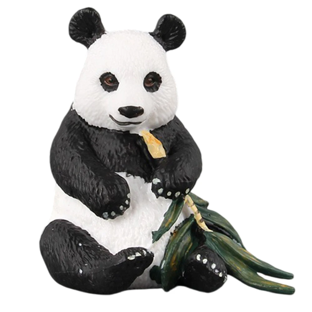 Realistic Animal Figurine Set - Panda 10.5cm PVC Toy for Children Educational Play Nature Learning and Display Use