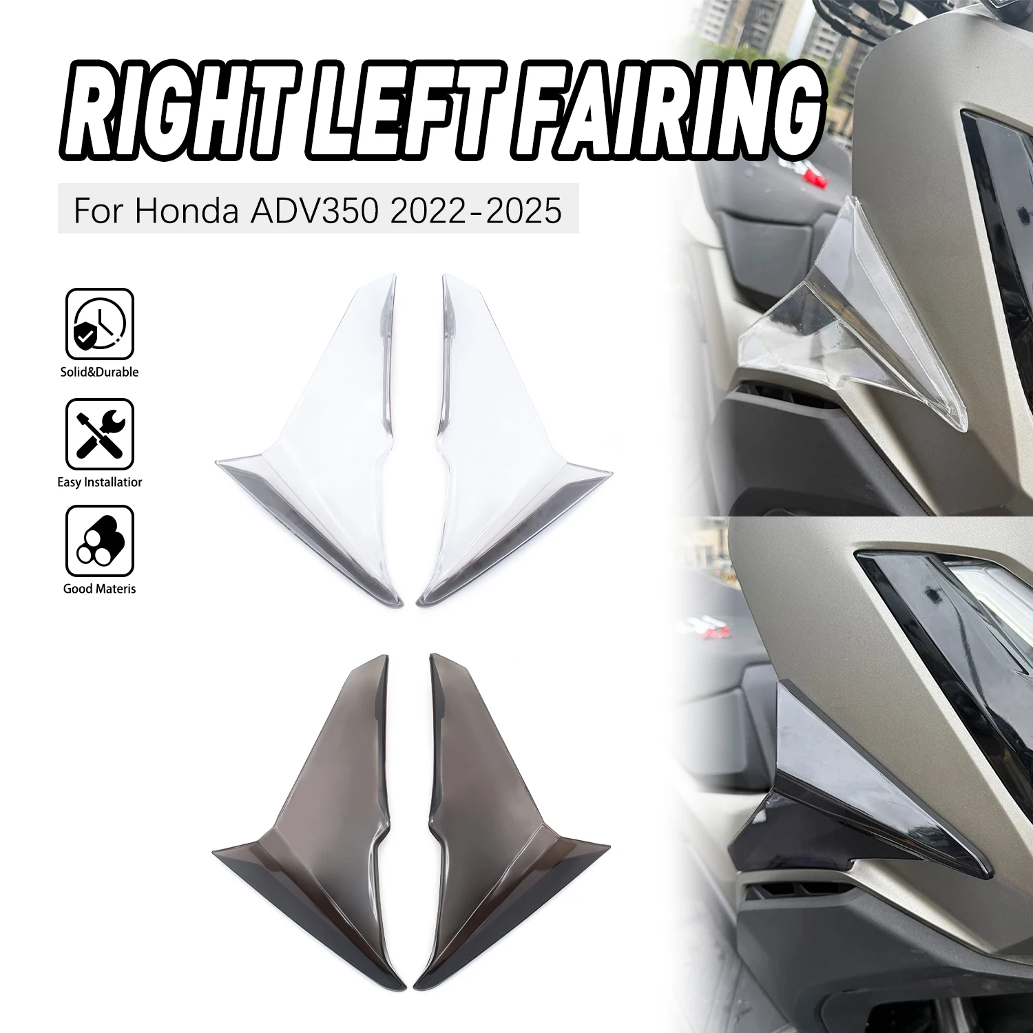 

For Honda ADV 350 ADV350 2022 2023 2024 2025 Leg Fairing Wind Deflector Motorcycle Accessories Side Windshield Air Deflectors