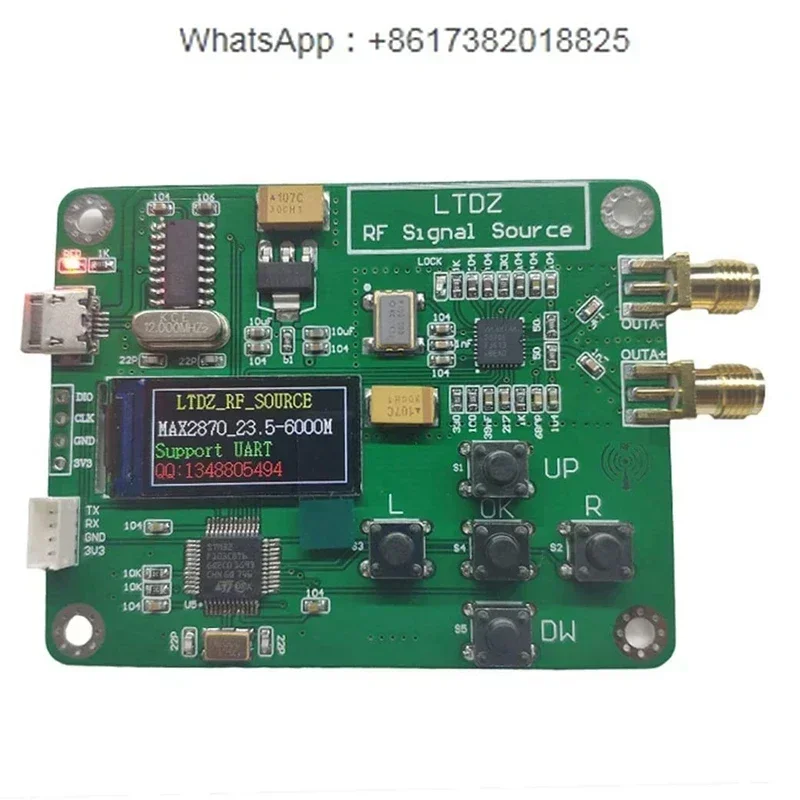 

LTDZ MAX2870 STM32 23.5-6000MHz Signal Source Module USB 5V Powered Frequency and Modes Accessory