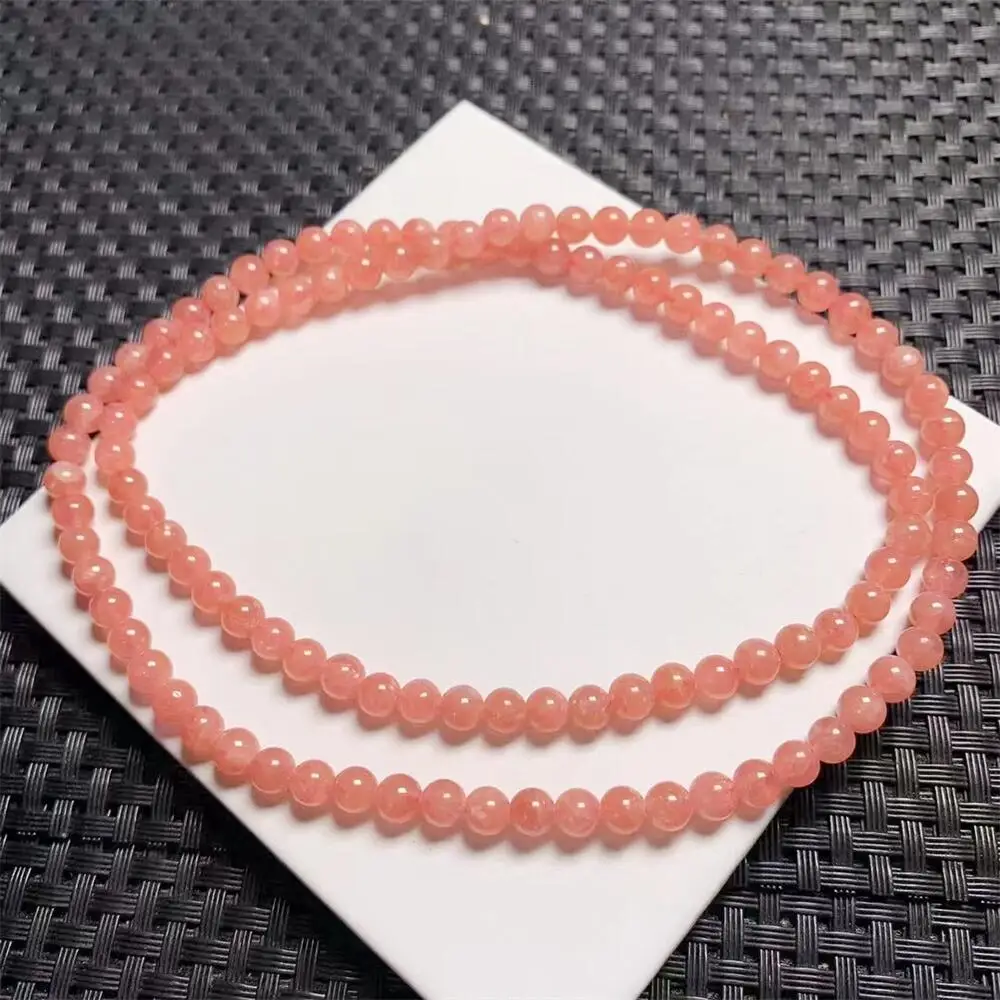 Natural Red Lace Jade Triple Circle Bracelet Fashion Energy Stone Reiki Healing Crystal Strand Fengshui Gift 1PCS