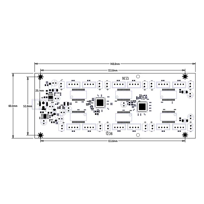 12 Poort Switch Module, Totale Spanning 14V-56V, 12 Poort Dc Shunt Spanning 12V, Switch Module Shunt