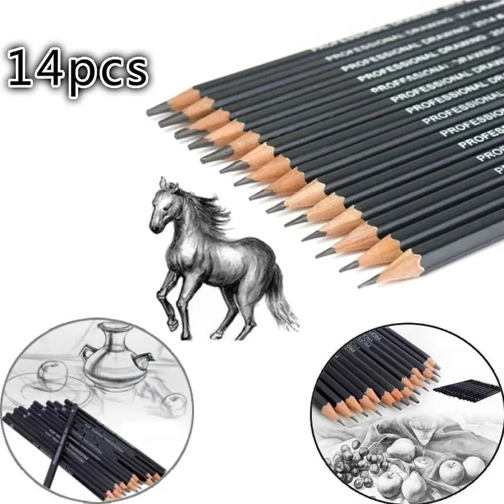 

Black Wood 4B 5B 6B 10B 12B 1B For Exam Students Painting Pencils Drawing Pencil Set Professional Sketch HB 2B 6H 4H 2H 3B