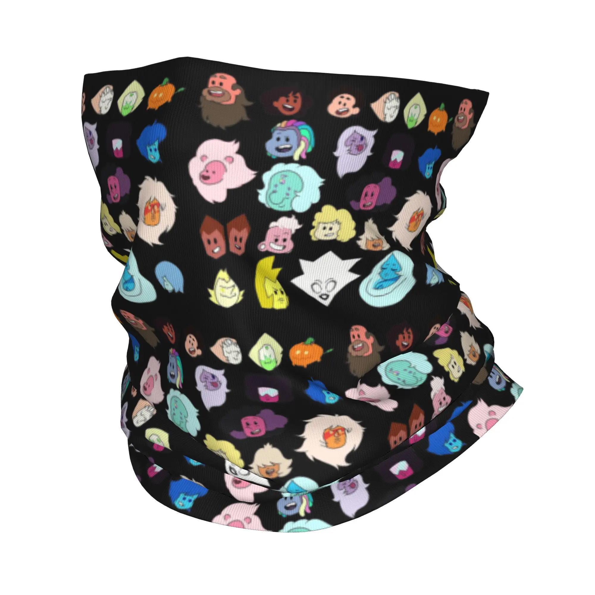 غطاء رقبة من ستيفن يونيفرس هيدز باندانا وشاح سحري مطبوع متعدد الاستخدام بالاكلافا للجري للجنسين والكبار قابل للغسل