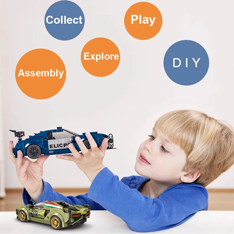 

MOULDKING Sports Car Building Blocks Model Luxury Cars Series Assembly MOC Bricks Racing Ornaments Toy Children Bithday Gift