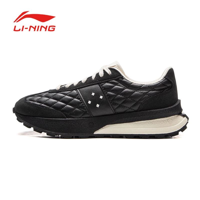 LI NING Light boat casual shoes for men and women, 2025 new couple's shoes, trendy low top sports shoes
