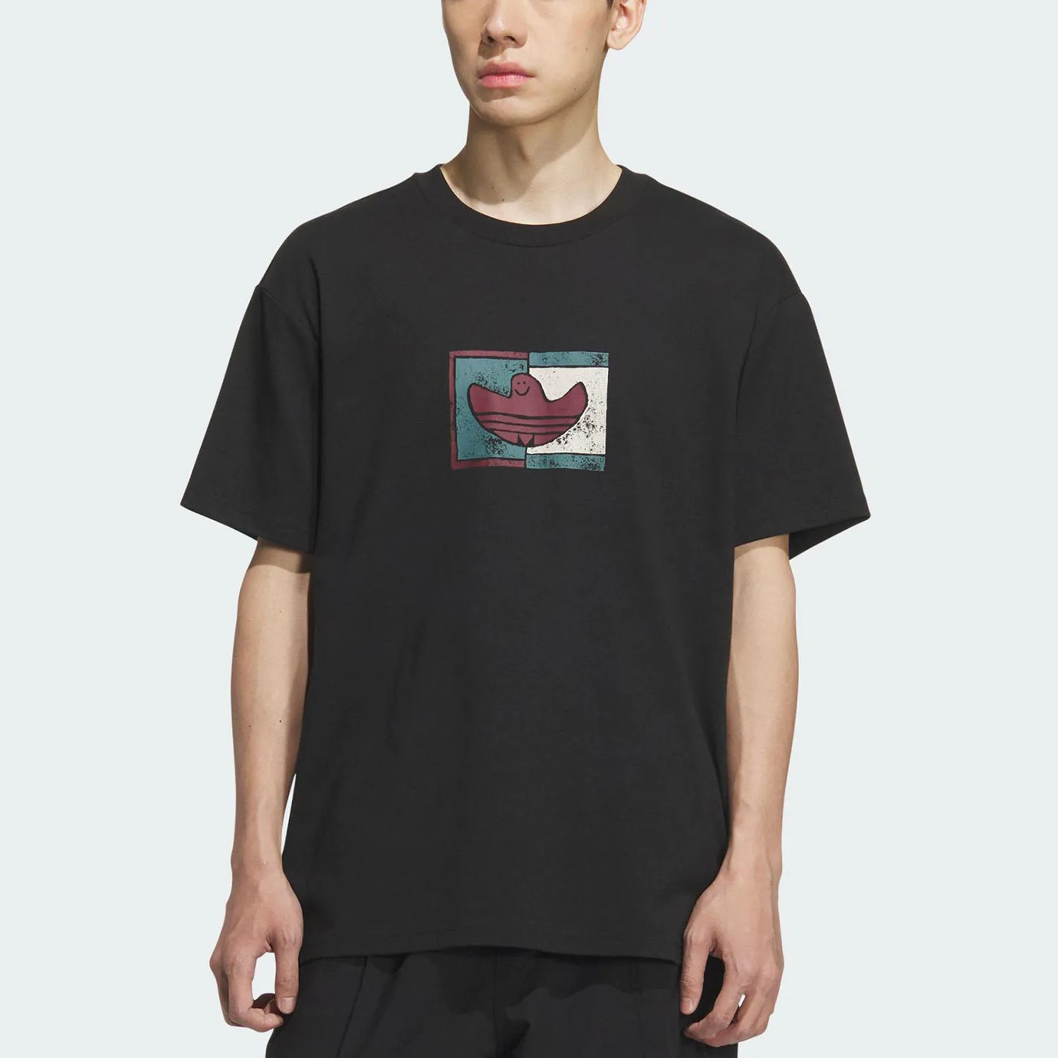 

Adidas genuine Three Stripes Unisex Loose Print Breathable Casual T-Shirt KD4290