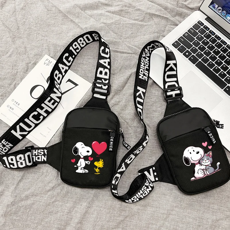 

Snoopy модная сумка через плечо для женщин, сумки на плечо с мультяшным аниме и графическим принтом для мальчиков и девочек, милая сумка, подарки на день рождения