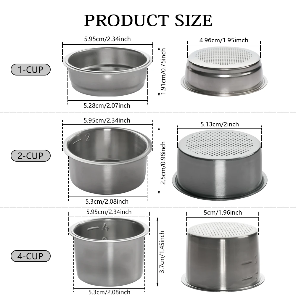 ブレビルデロンギクラプス製品用の非加圧コーヒーフィルターバスケット51mm,キッチンアクセサリー