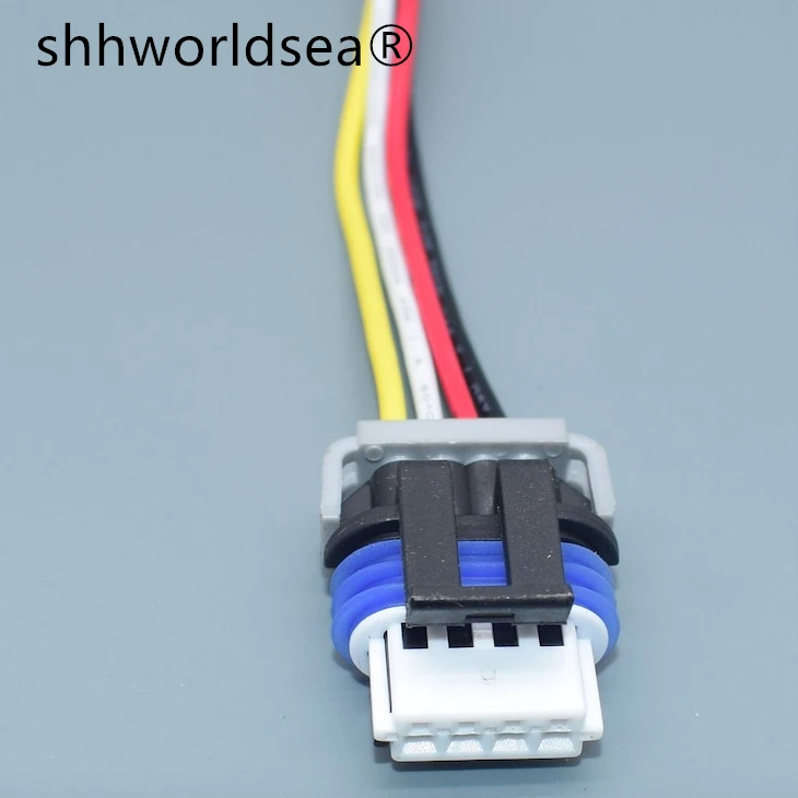 

shhworldsea 4pin 1.5mm female housing waterproof electrical plug wiring harness connector 15413116