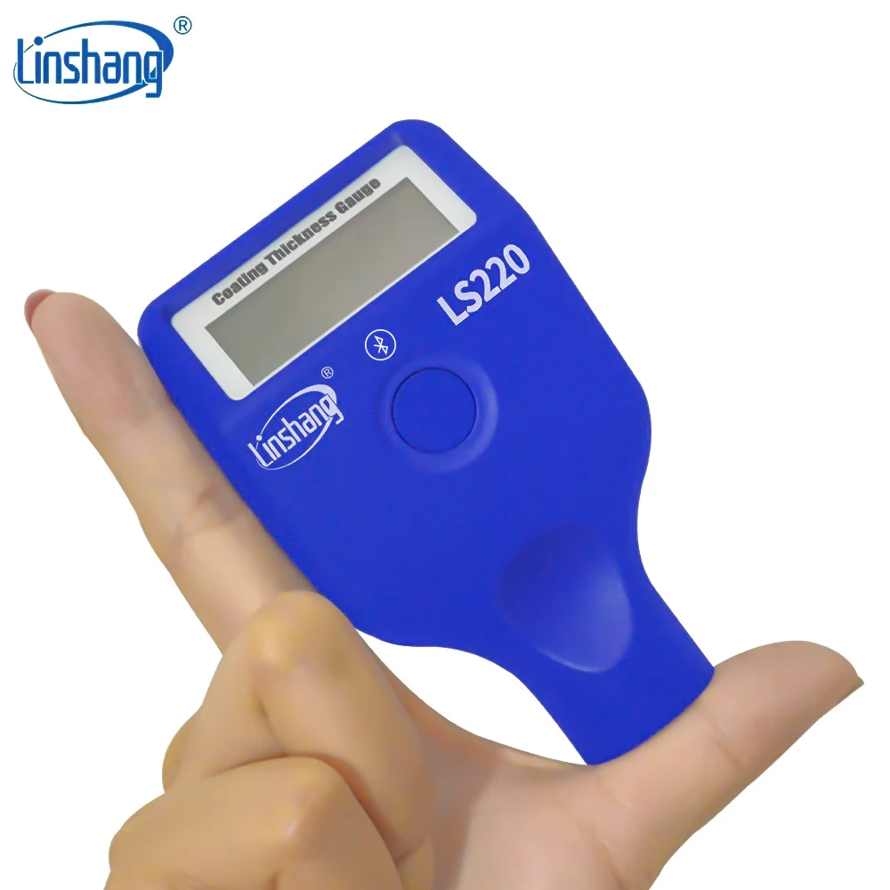 Tester di spessore del rivestimento della vernice 0-2000micron 0.1micron Fe NFe sonda Gauge LS220 per Auto Car Paint Film spessimetro-20 ℃ schermo