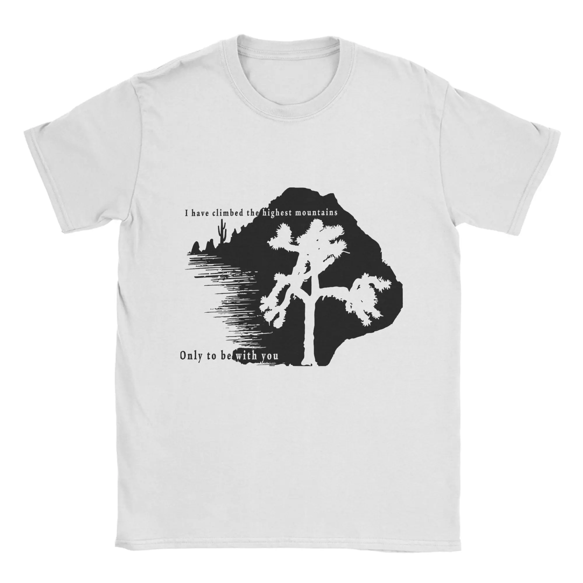 

Harajuku T-Shirt Summer U2 Only to be with you Trendy Cool T-Shirts 100 Cotton Tee Shirt for Men Retro Short Sleeve Top Tees
