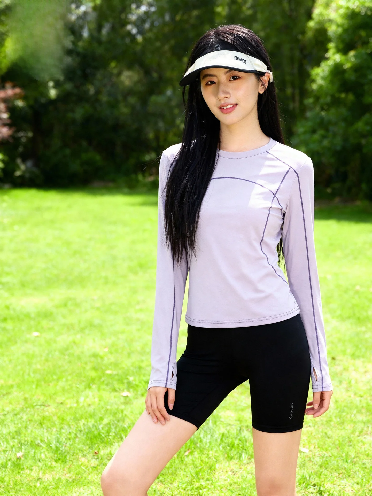 

Jeanswest Long Sve Sports T-irt Women's Qui Dry Outdoor Fitn Climbing Tee Purple Versatile Spring Autumn Winter