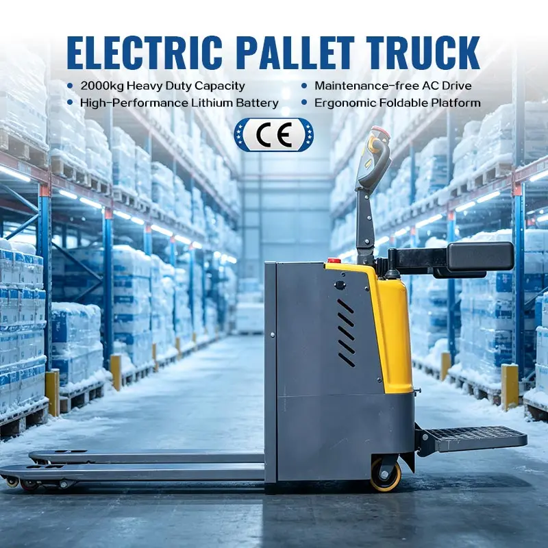 Space Saving Self Stacker with 500kg Capacity for Tight Aisle Pallet Stacking Self Stacker