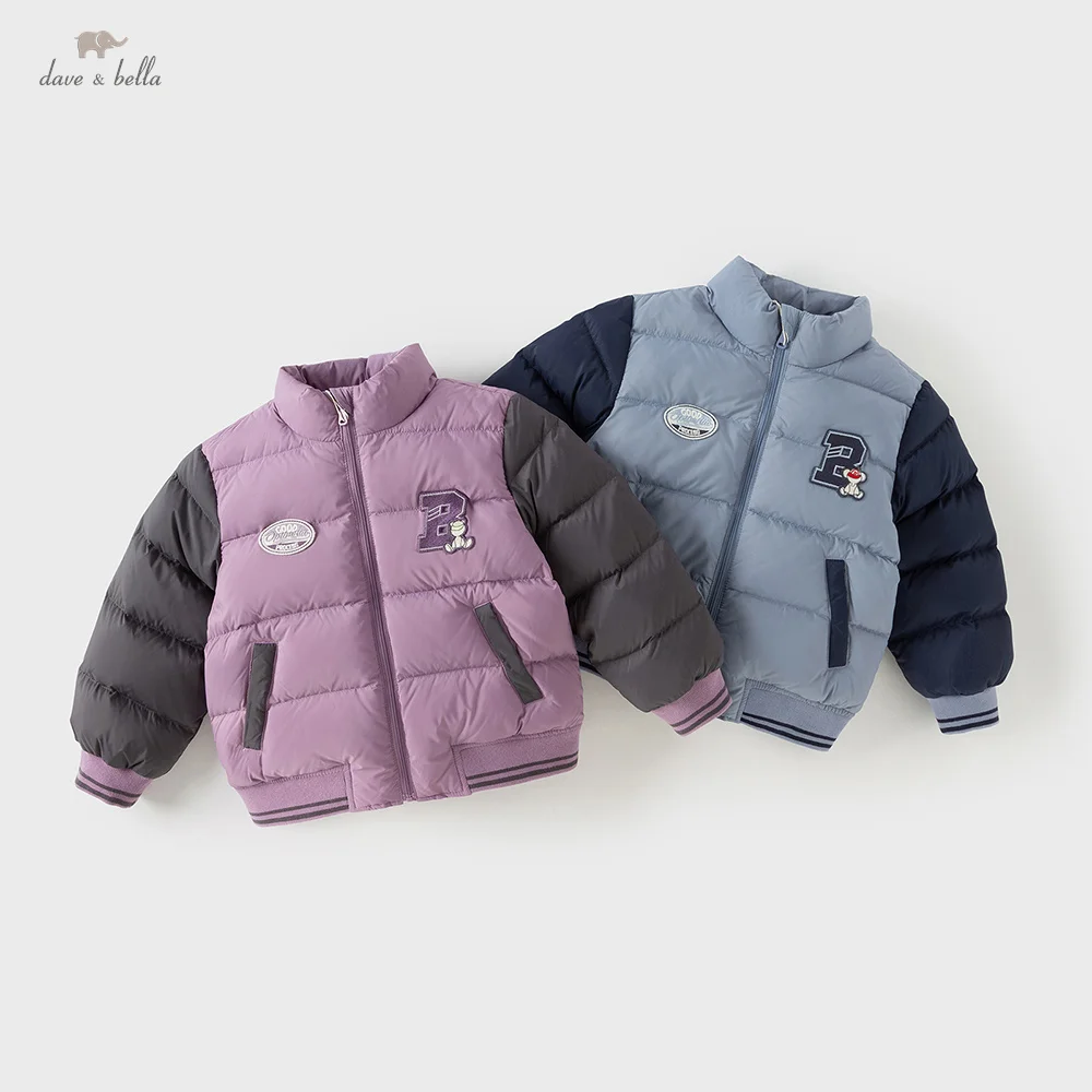 Dave Bella Children Down Jacket Autumn Winter Girls Boys Windproof Warm Coat Fashion Top Outerwear Children's Clothing DB4253602